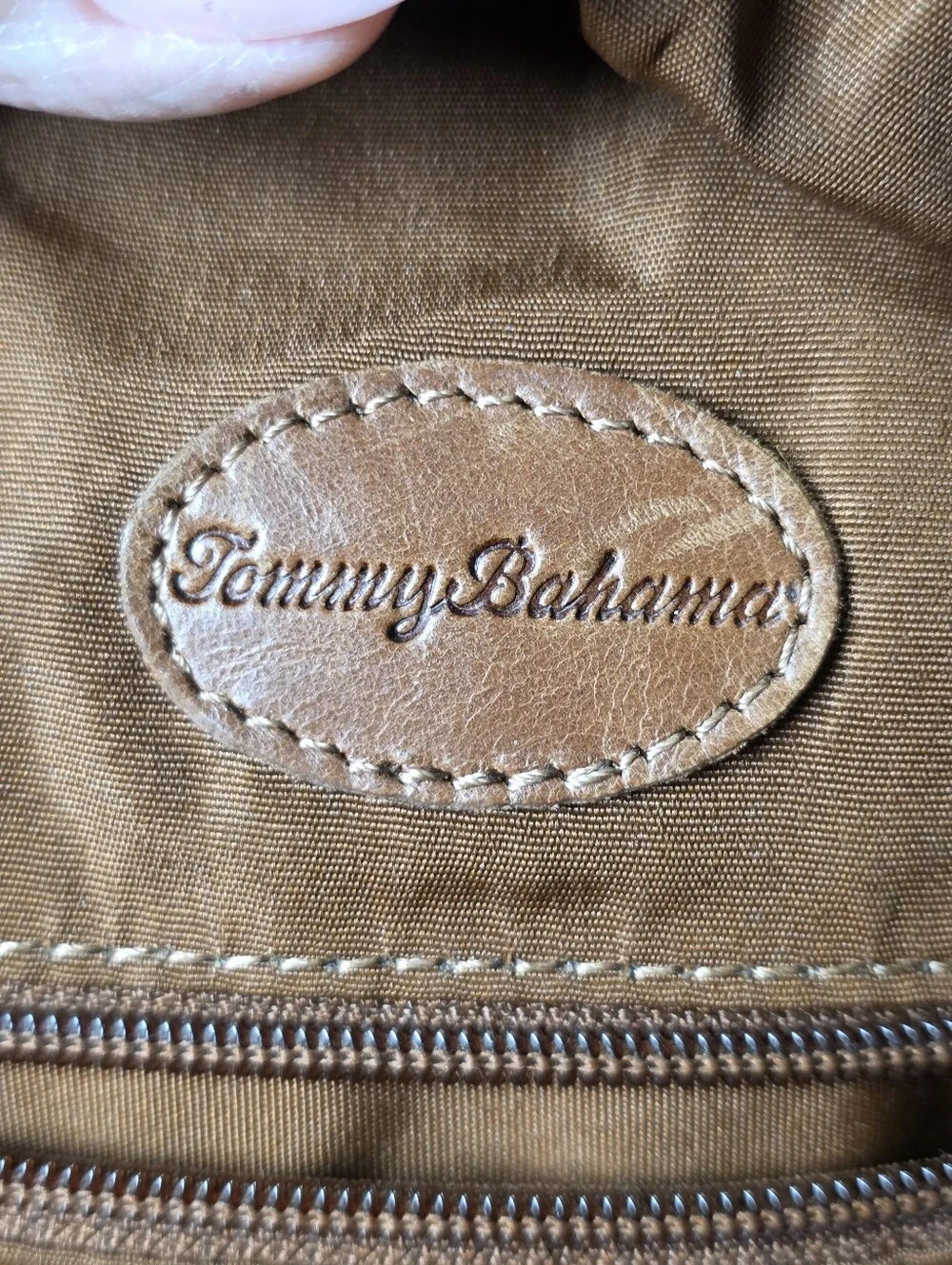 Tommy Bahama Weathered Leather  Small Backpack - Brown
